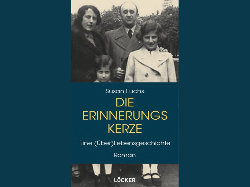 Buchcover mit einem alten Familienfoto von zwei Erwachsenen und zwei Kindern, darüber Titel und Autorin in großen Buchstaben.