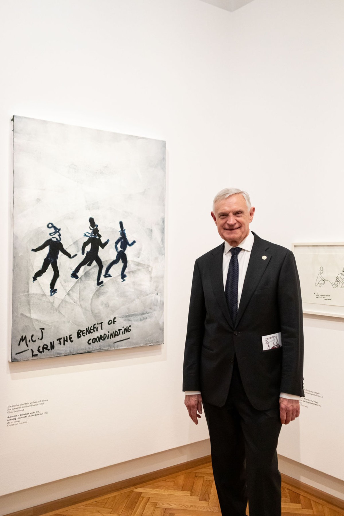 : A Gentleman in an art exhibition