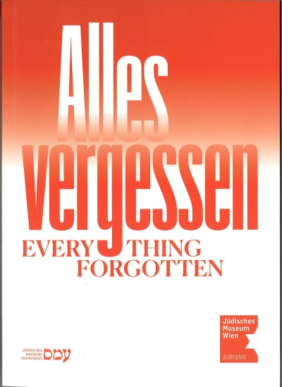 : Katalog cover Alles Vergessen